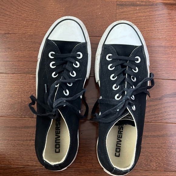 Converse Shoes - Black platform Converse sneakers size US 7 Women’s